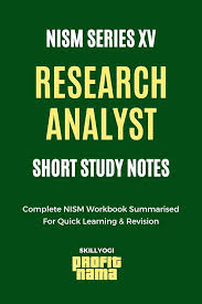 NISM-Series-XV Research Analyst